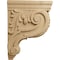 Ekena Millwork 4"W x 10 1/2"D x 14"H Large Hudson Acanthus Wood Corbel, Cherry CORW04X11X14HDCH - alternate 3
